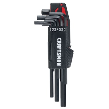 Craftsman 10Piece SAE Hex Key Set Black Steel