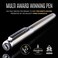Scriveiner Stainless Steel Rollerball Pen  Stunning Luxury Metal Pen with Silver Chrome Finish Schmidt Ink Refill Best Roller Ball Pen Gift Set for Men  Women