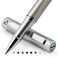 Scriveiner Stainless Steel Rollerball Pen  Stunning Luxury Metal Pen with Silver Chrome Finish Schmidt Ink Refill Best Roller Ball Pen Gift Set for Men  Women