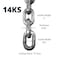 ABUS Hardened Steel 14KS 6 Foot x 916 Thick Square Security Chain for Bikes Containers Trailers ATVs Motorcycles and PersonalIndustrial Property