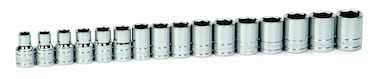 Williams 32943 16Piece 12Inch Drive Metric Shallow 6 Point Socket Set