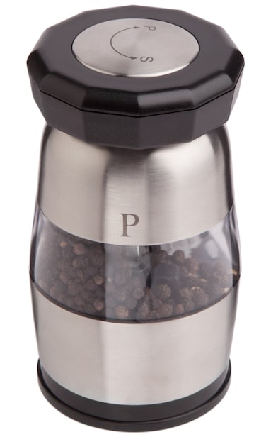 Ozeri Duo Ultra Salt and Pepper Mill and Grinder Stainless Steel