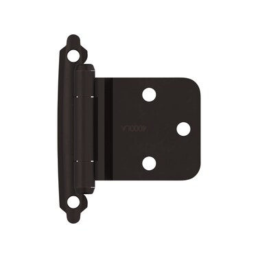 Amerock BPR7630ORB  Reverse Bevel Face Frame Cabinet Hinge  Variable Overlay Self Closing Face Mount  Oil Rubbed Bronze  Kitchen Cabinet Door Hinge  1 Pair2 Pack  Functional Hardware