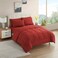 Dorm Room Essentials College Bedding Comforter Set 5 Piece Twin Size Bed in a Bag for College Students Boys and Girls Twin Red