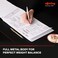 Rotring 600 Metallic Ballpoint Pen Medium Point Black Ink Pearl White Barrel Refillable 1 Count