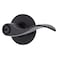 BRINKS  Transitional Keyed Entry Wave Door Lever Matte Black  Designed for Traditional and Transitional Homes and Blends Seamlessly with Interior Dcor E2418122