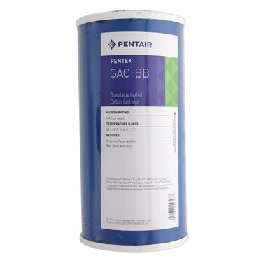 Pentair Pentek GACBB Big Blue Carbon Water Filter 10Inch Whole House Heavy Duty Granular Activated Carbon GAC Replacement Cartridge 10 x 45