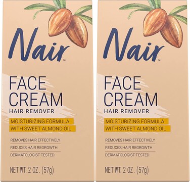 Nair Hair Remover Face Cream 2 Oz Pack of 2