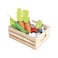 Le Toy Van  Wooden Honeybee Market Vegetables 5 a Day Crate  Fun Role Play Supermarket Pretend Play Shop Food  Great Gift for Boys Or Girls Harvest Vegetables Crate TV182