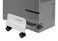 IO CREST Syba Computer Tower PC Floor Stand Rolling Caster Wheels and Adjustable Width from 5 to 9 Inches SYACC65056 Steel White