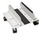 IO CREST Syba Computer Tower PC Floor Stand Rolling Caster Wheels and Adjustable Width from 5 to 9 Inches SYACC65056 Steel White