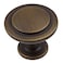 GlideRite Hardware 80960AB10 125 inch Diameter Classic Round Ring Antique Brass Cabinet Knobs 10 Pack