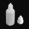 Wowlife Clear 5ml10ml8ml15ml20ml30ml50ml White Plastic Empty Squeezable Dropper Bottles 50 Pcs Eye Liquid Dropper with Caps 20ml
