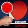 Franklin Sports Ping Pong Paddle  Regulator Table Tennis Racket  Wooden Pro Style Paddle with Rubber Surface  Red  Black