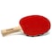 Franklin Sports Ping Pong Paddle  Regulator Table Tennis Racket  Wooden Pro Style Paddle with Rubber Surface  Red  Black