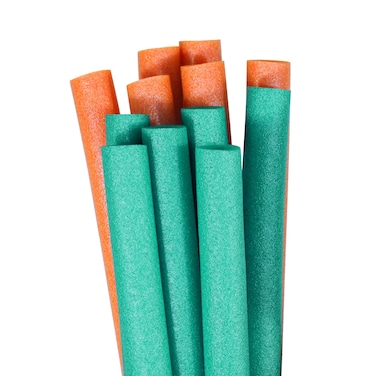 Robelle 12Pack Pool Noodles Teal and Orange