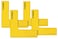 Kwik Goal Flat Corner Marker Pack of 4 Yellow