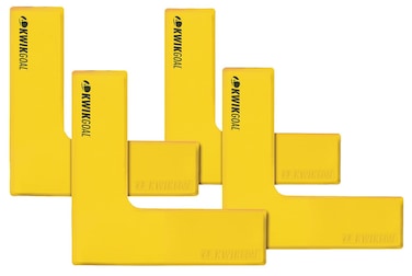 Kwik Goal Flat Corner Marker Pack of 4 Yellow