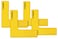 Kwik Goal Flat Corner Marker Pack of 4 Yellow