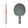 Franklin Sports Ping Pong Paddle  Performance Table Tennis Racket  Wooden Pro Style Paddle with Rubber Surface  Red  Gray