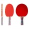 Franklin Sports Ping Pong Paddle  Performance Table Tennis Racket  Wooden Pro Style Paddle with Rubber Surface  Red  Gray