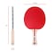 Franklin Sports Ping Pong Paddle Set with Balls  2 Player Table Tennis Paddle Kit with 2 Paddles  3 Balls Included  Red  Blue