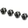XSPC G14 5mm Male to Male Fitting Black Chrome 4Pack