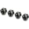 XSPC G14 5mm Male to Male Fitting Black Chrome 4Pack