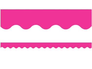 Teacher Created Resources Hot Pink Scalloped Border Trim 5582