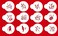 Designer Stencils Twelve Days of Christmas Cookie and Cupcake Stencils Small Beigesemitransparent