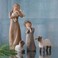 Willow Tree Little Shepherdess Sculpted HandPainted Nativity Figures 3Piece Set