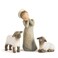 Willow Tree Little Shepherdess Sculpted HandPainted Nativity Figures 3Piece Set