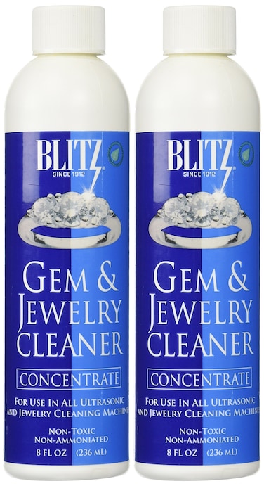 Blitz 653 Gem  Jewelry NonToxic Cleaner Concentrate for use in Cleaning Machines 8 Ounces 2Pack