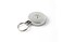 KEYBAK Industrial Retractable Reel with 48 Stainless Steel Cable Plain Back Chrome Front 8 oz Retraction Split Ring