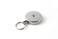 KEYBAK Industrial Retractable Reel with 48 Stainless Steel Cable Plain Back Chrome Front 8 oz Retraction Split Ring