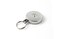 KEYBAK Industrial Retractable Reel with 48 Stainless Steel Cable Plain Back Chrome Front 8 oz Retraction Split Ring