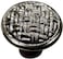 Knobware C5037 Vintage American Basket Weave Knob 138Inch Satin Nickel