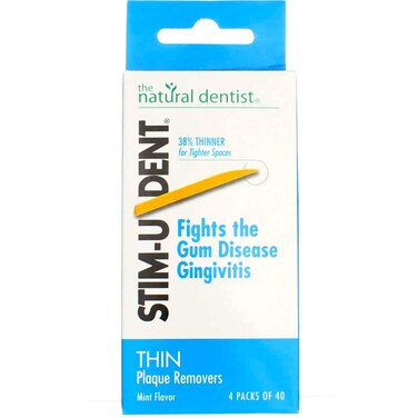 The Natural Dentist StimUDent Plaque Removers Thin Mint Flavor 160 ct