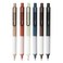 HeTaoCat Retractable Gel Pens 05mm Fine Point Quick Drying Writing Drawing Black ink gel pens Box of 6 Pens 6