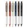 HeTaoCat Retractable Gel Pens 05mm Fine Point Quick Drying Writing Drawing Black ink gel pens Box of 6 Pens 6