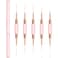 Nail Art Liner Brushes Pink SetDoubleEnd Nail Art Brushes 10 Heads Striping Liner Brush For Long Lines Detail Thin Nail Art Brush Metal Handle Striper Brushes for Valentines Day or Birthdays Gift