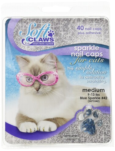 Feline Soft Claw Nail Caps M Blu Sprk