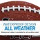 Franklin Sports Junior Football  GripRite 100  Kids Junior Size  Youth  Durable Outdoor Rubber Football  Classic Brown