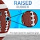 Franklin Sports Junior Football  GripRite 100  Kids Junior Size  Youth  Durable Outdoor Rubber Football  Classic Brown