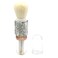 Bestbling Bling bling Rhinestones Mini Makeup Brush Set for Eyes and Face  4 in 1 Portable Makeup Brush Set with Extendable Handle Silver