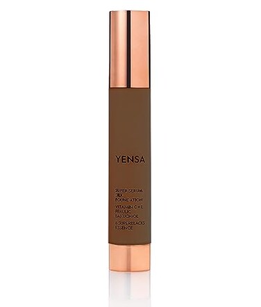 YENSA Super Silk Foundation  Full Coverage Agedefying complex of Vitamin C E Ferulic and Bakuchiol Oil Deep 3 10 fl oz