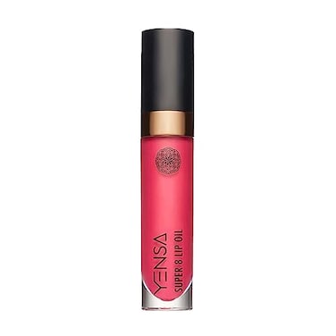 YENSA Super 8 Lip Oil Natural Korean Moisturizing Gloss NoSticky Transparent Formula For Hydrating Lip Care Power Pink 22 fl oz