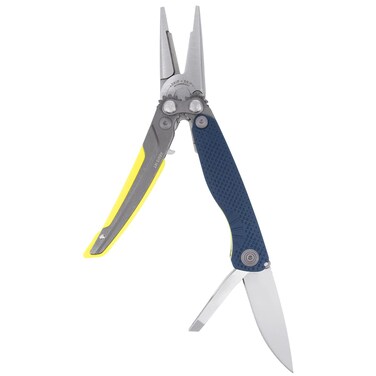 SOG Aegis MT Lightweight Compact MultiTool for Outdoor Use with Stainless Steel ClipPoint Blade and Pliers IndigoAcid