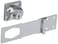 First Watch Security 3708601 412 Keyed Alike Hasp Lock Chrome Finish 1 Count Pack of 1