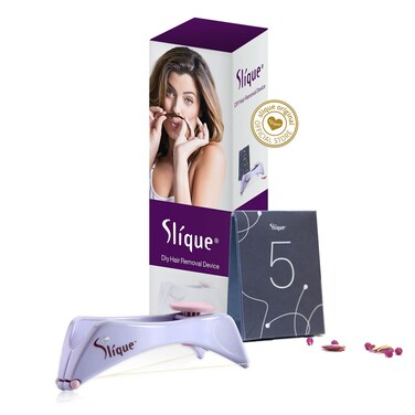 Slique Eyebrow Face and Body Hair Threading and Removal System Amazing at home quick and painless hair removal system using the ancient technique of Threading to remove ALL unwanted facial hair